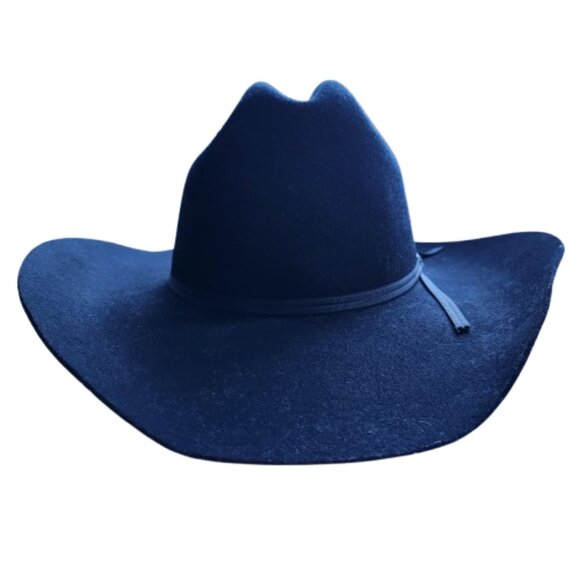 Bailey Black Felt Cowboy Hat | Lightweight Western Style | Elastic Fit - Picture 5 of 8